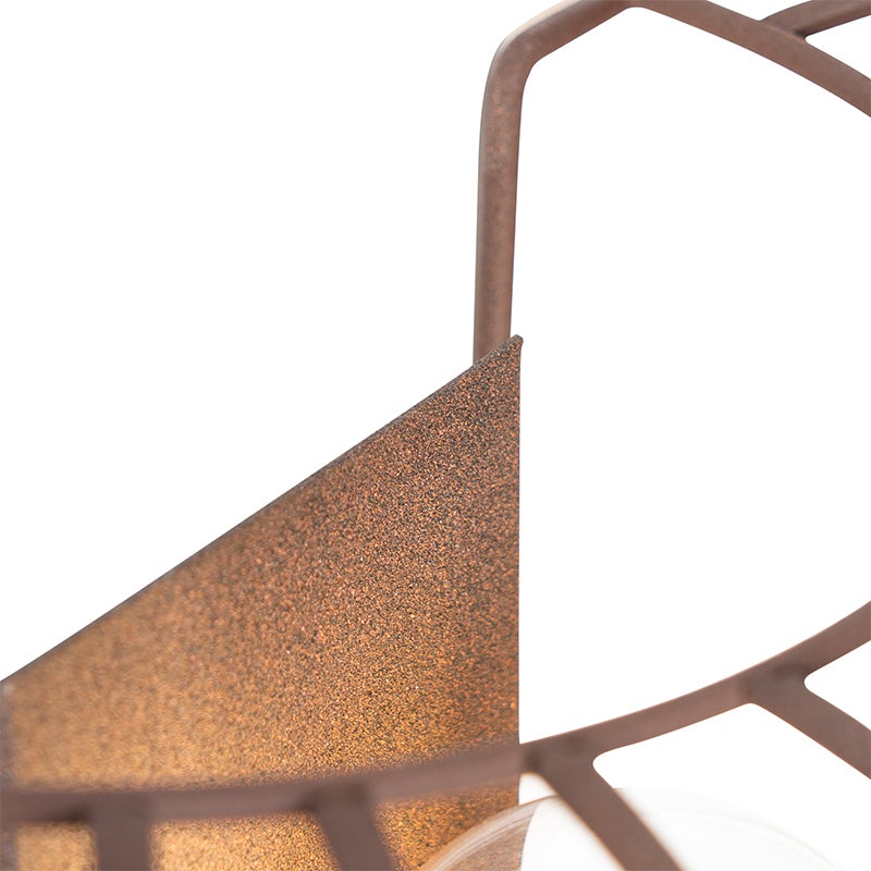 Design wandlamp, roestbruin, 39 cm - Johanna