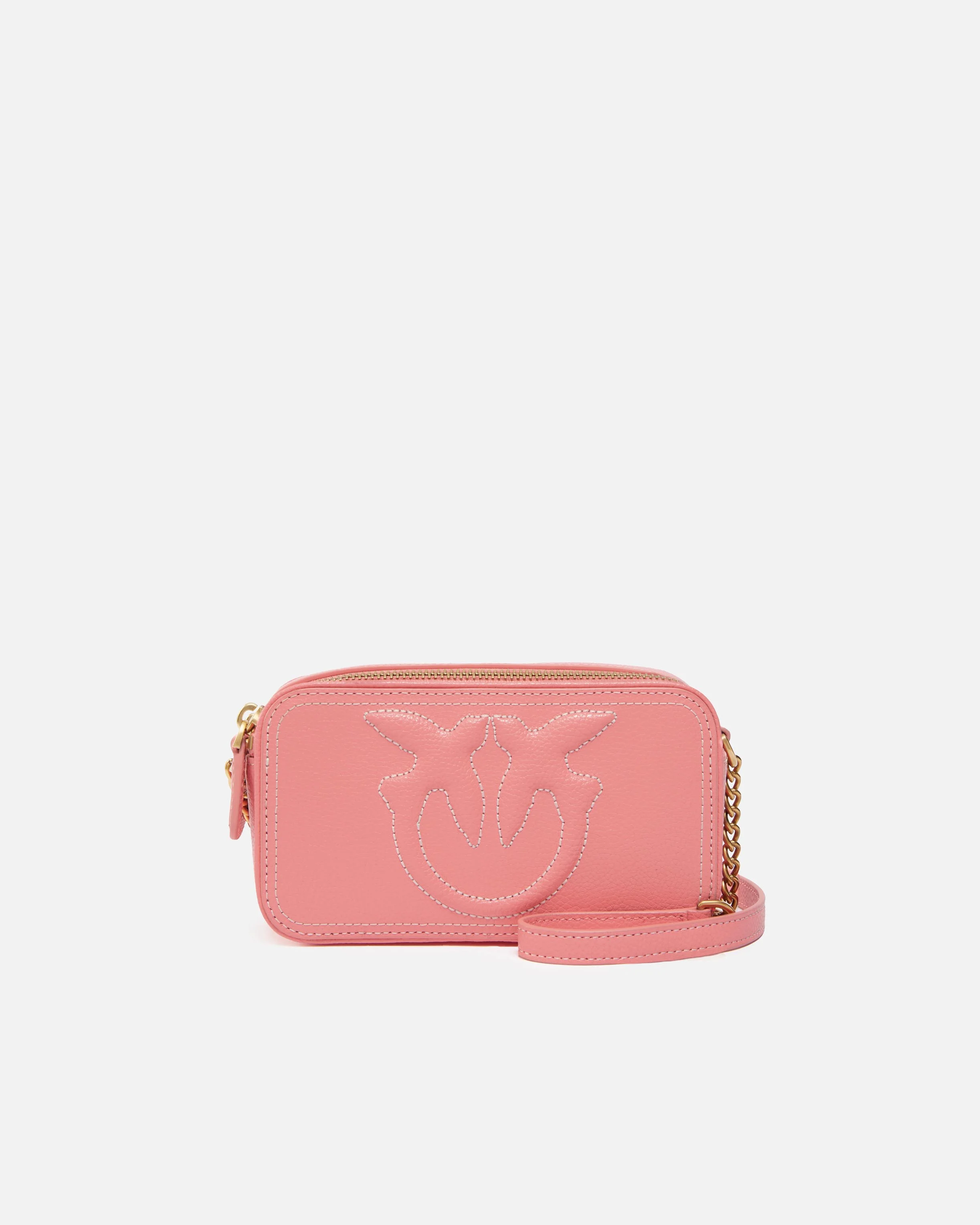 Petit sac à bandoulière avec logo love birds en relief | Rose