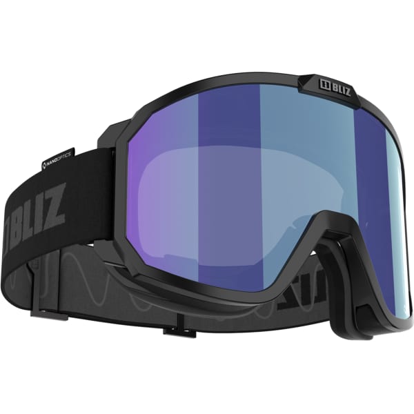 Masque de ski BLIZ RAVE MATTE BLACK W GREY LOGO / ORANGE W BLUE MULTI
