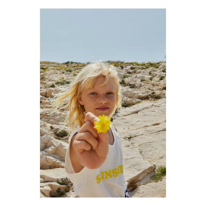 We Are Kids Débardeur Marcel Sunshine Coton Bio | Blanc