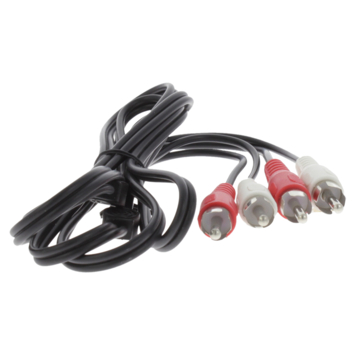 Q-Link tulp kabel 2RCA/2RCA male-male 1.5 meter rood/wit