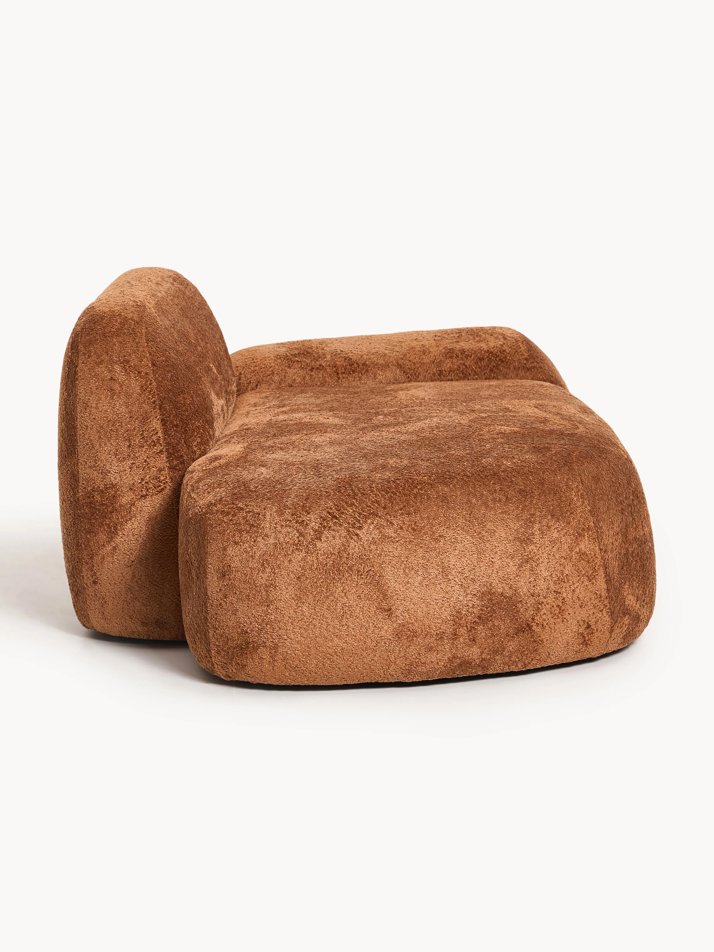 Teddy bouclé bank Wolke (2-zits) met chaise longue