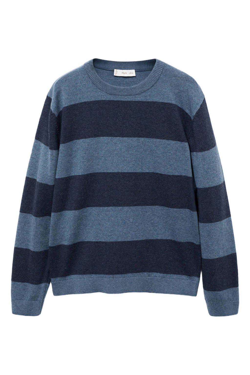 Mango Kids pullover blauw fijn gebreid