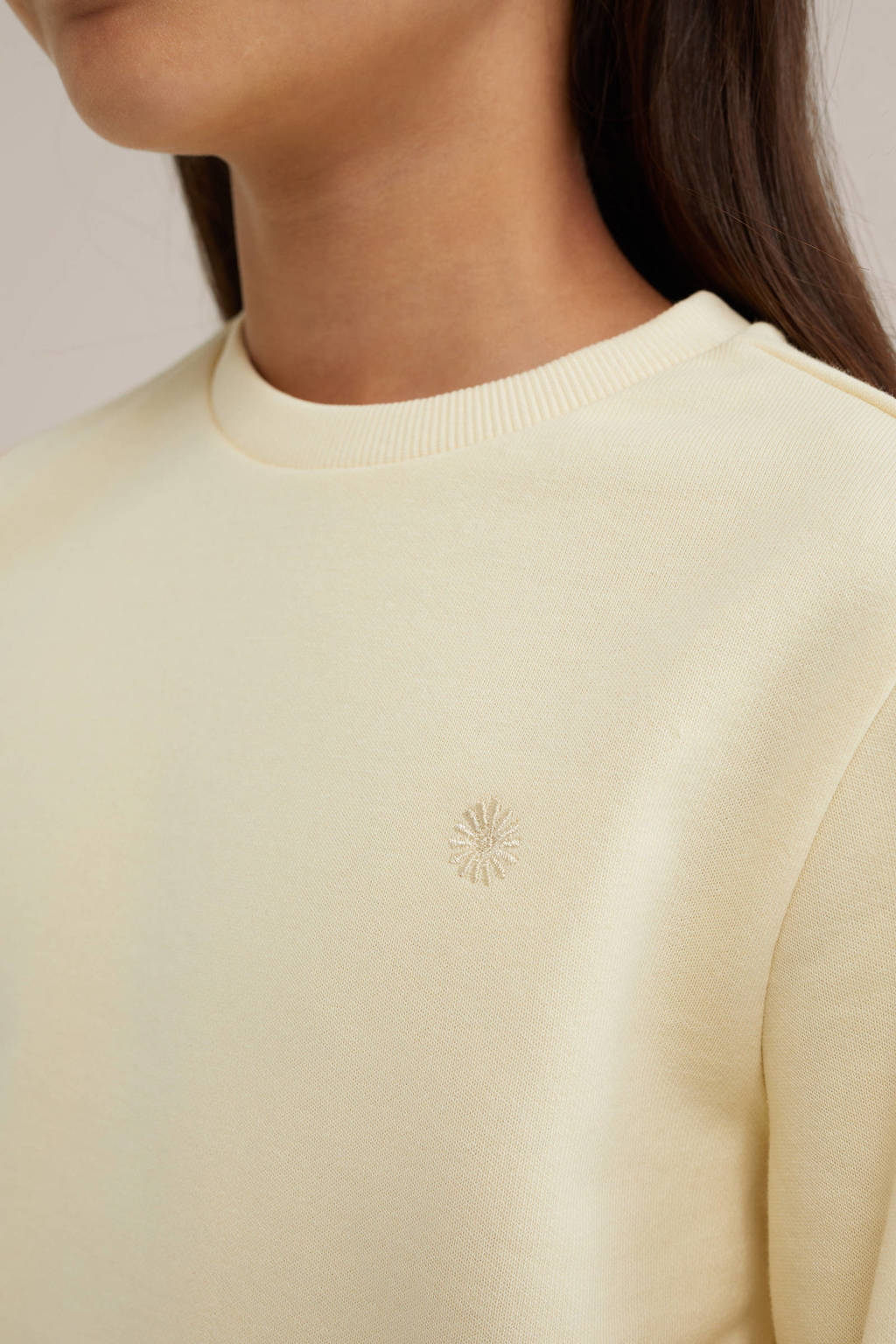 WE Fashion sweater lichtgeel