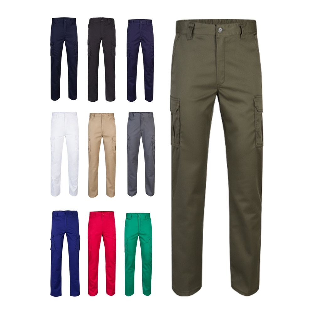 Velilla 36003 - Pantalon stretch, multipoches (240g/m²) en coton (46%), EME (38%) et polyester (16%)
