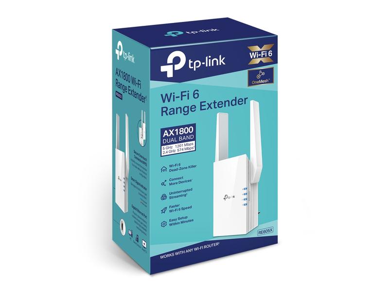 TP-Link WLAN-Mesh-Repeater RE605X AX1800 Dualband-WLAN-Repeater