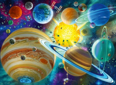 Ravensburger Puslespill Kosmisk Kontakt, 150 Biter