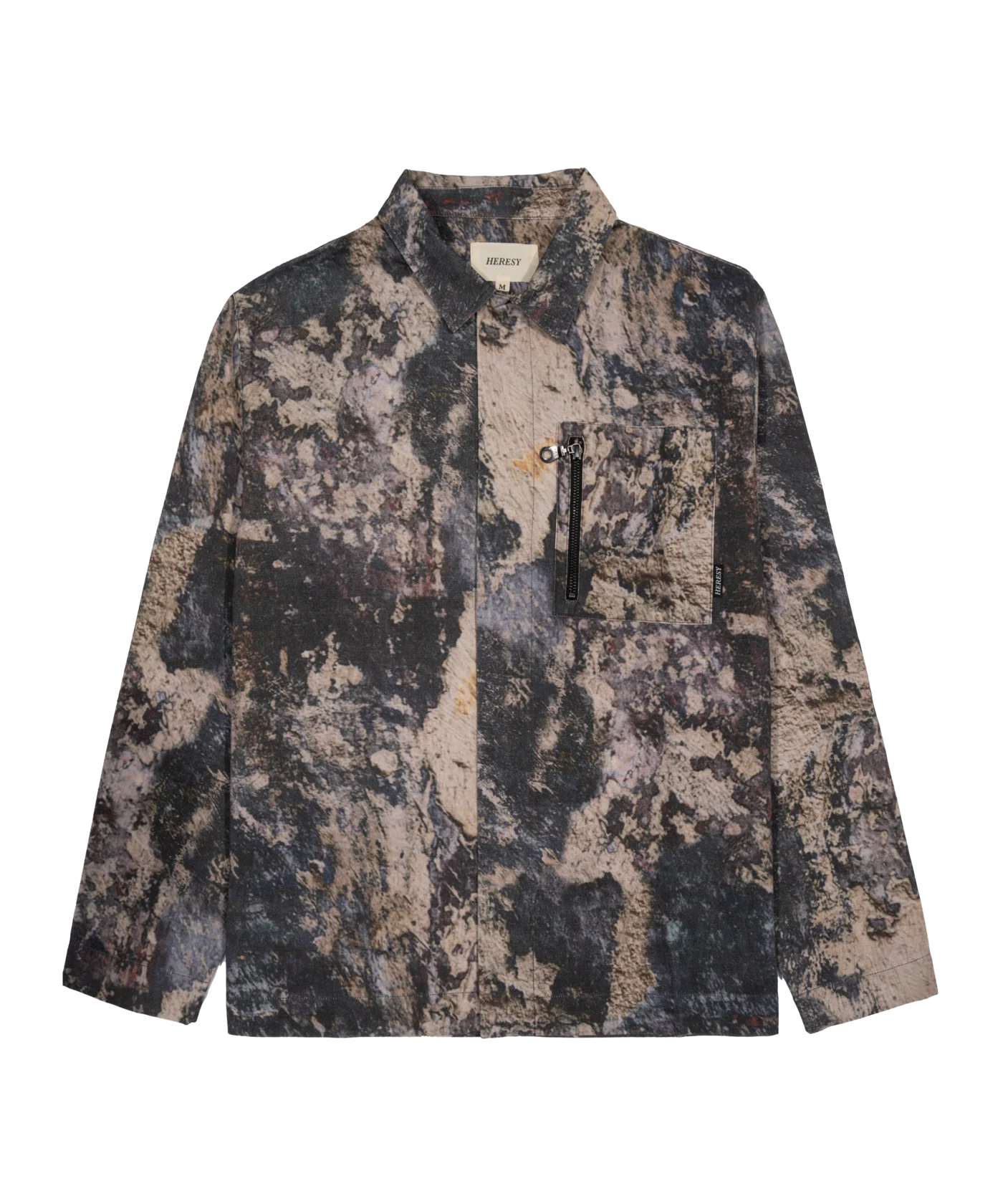 HERESY Fresco Over Hemd Grau Beige