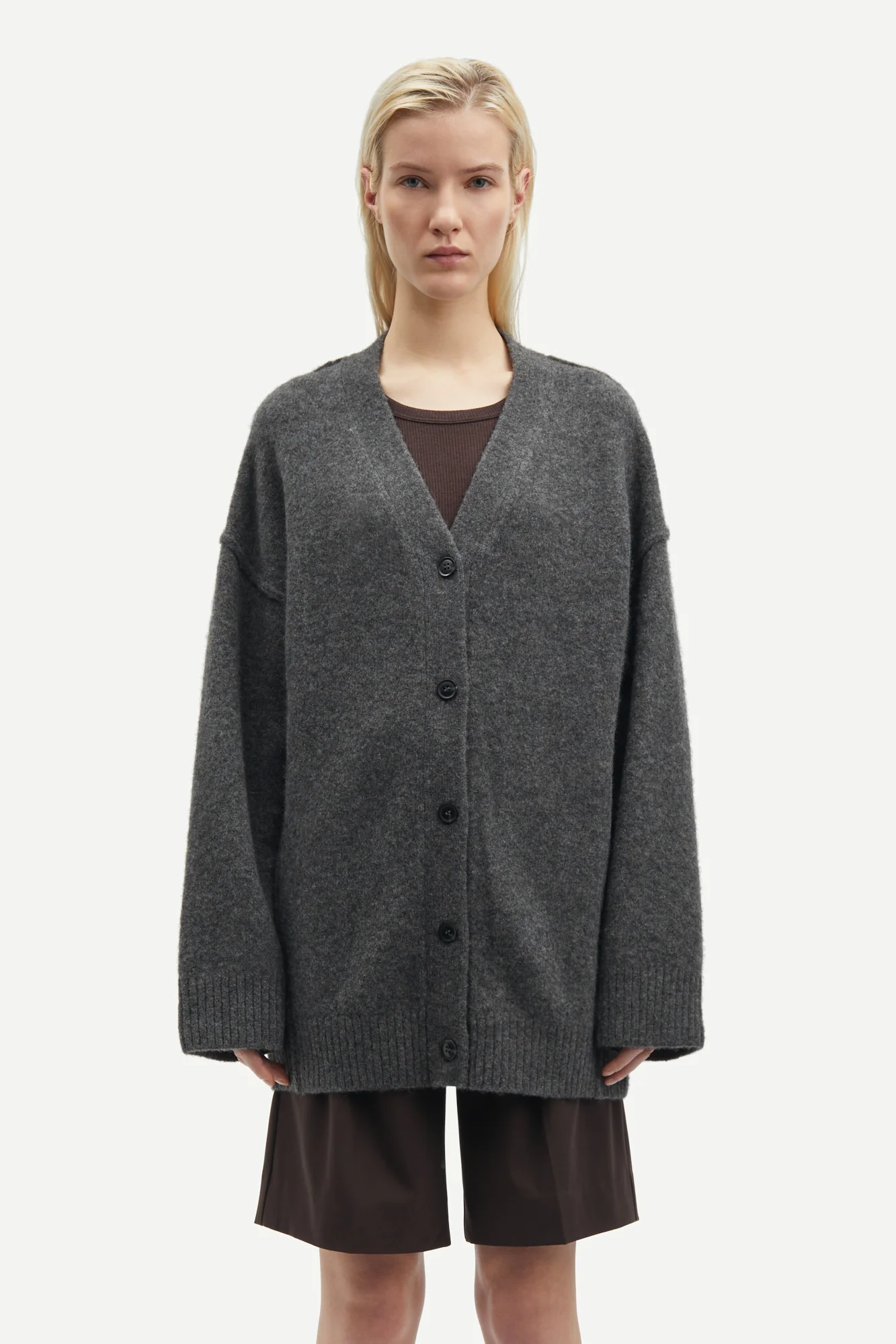 Samsøe Samsøe  Saceleste cardigan - Black Oyster