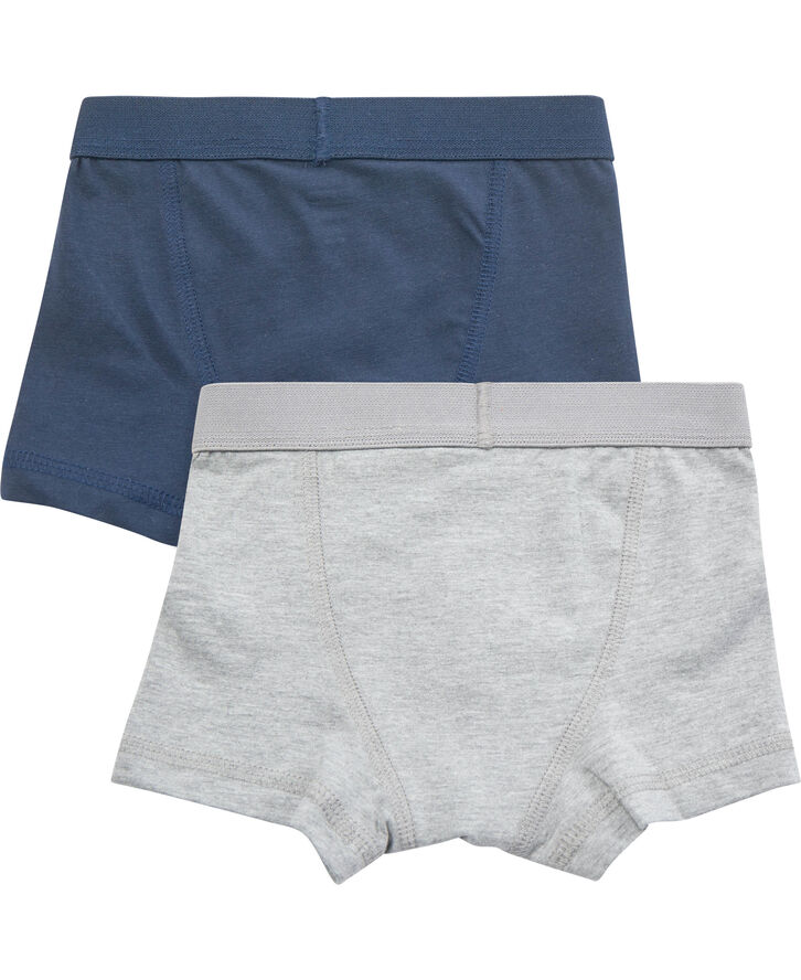 Magasin du Nord Collection Boys Boxers 2-Pack Grey mel. / navy