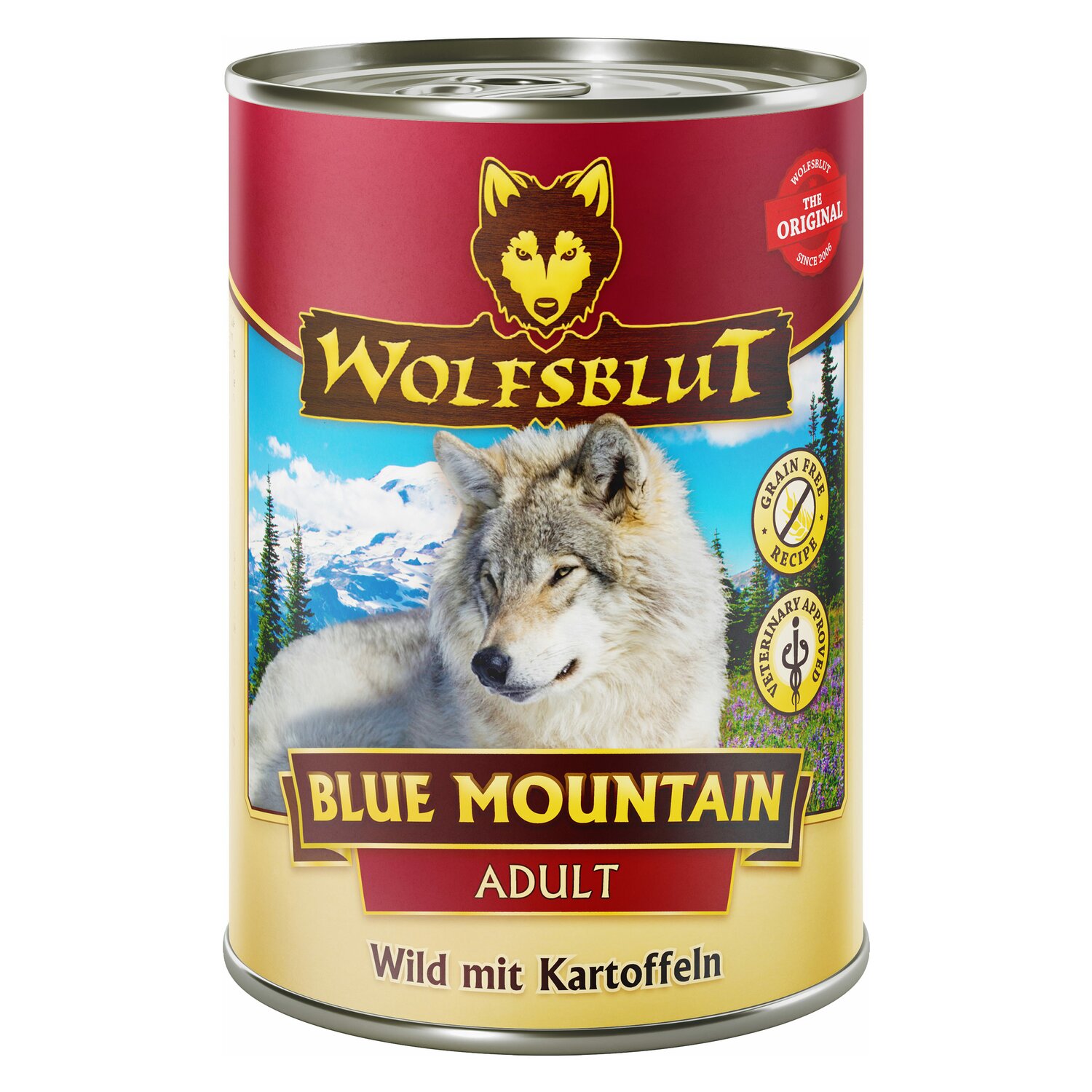WOLFSBLUT Nassfutter Adult Blue Mountain - Wild & Kartoffel