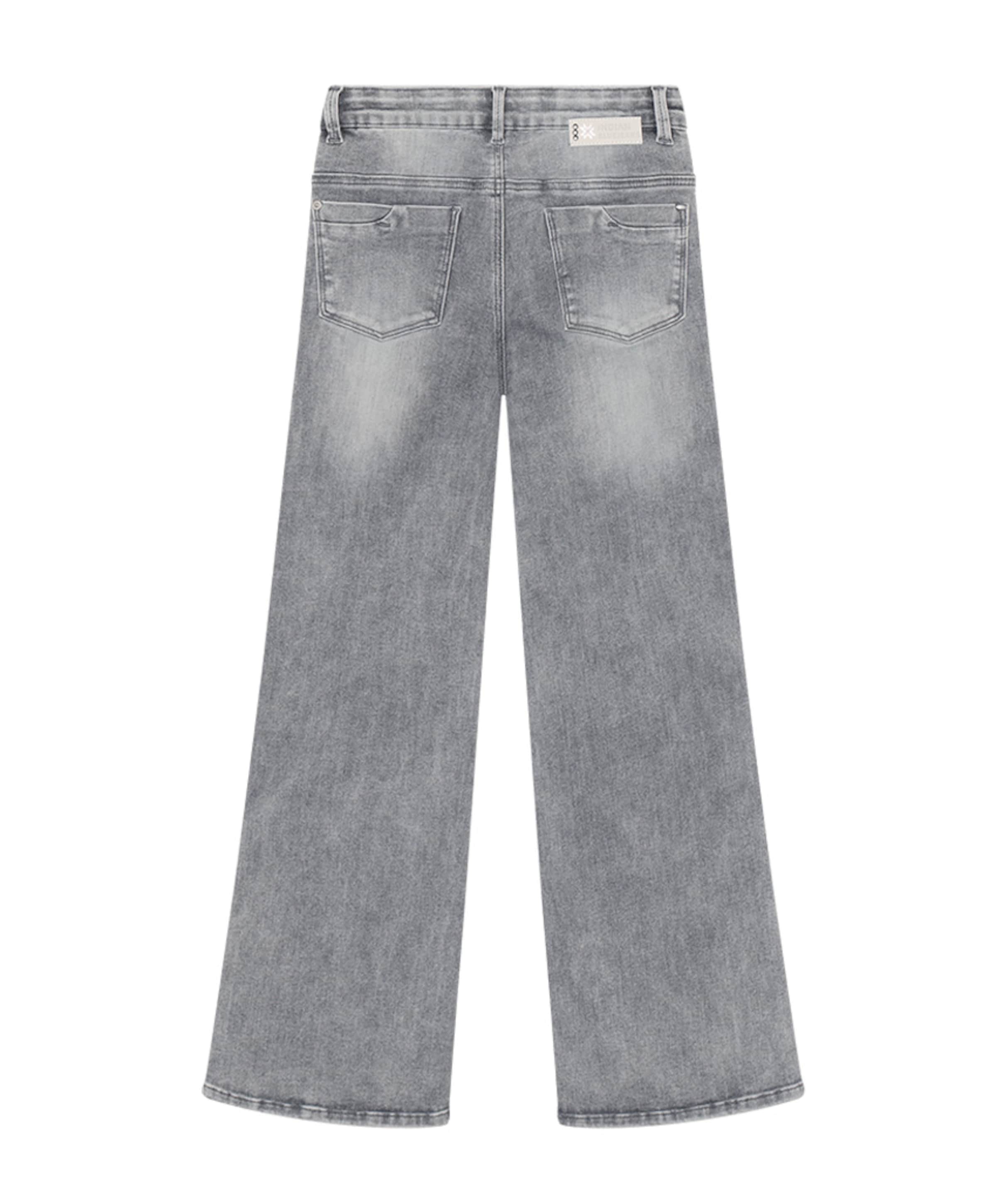 Indian Blue Jeans Wide Fit Lightgrey meisjes jeans grijs