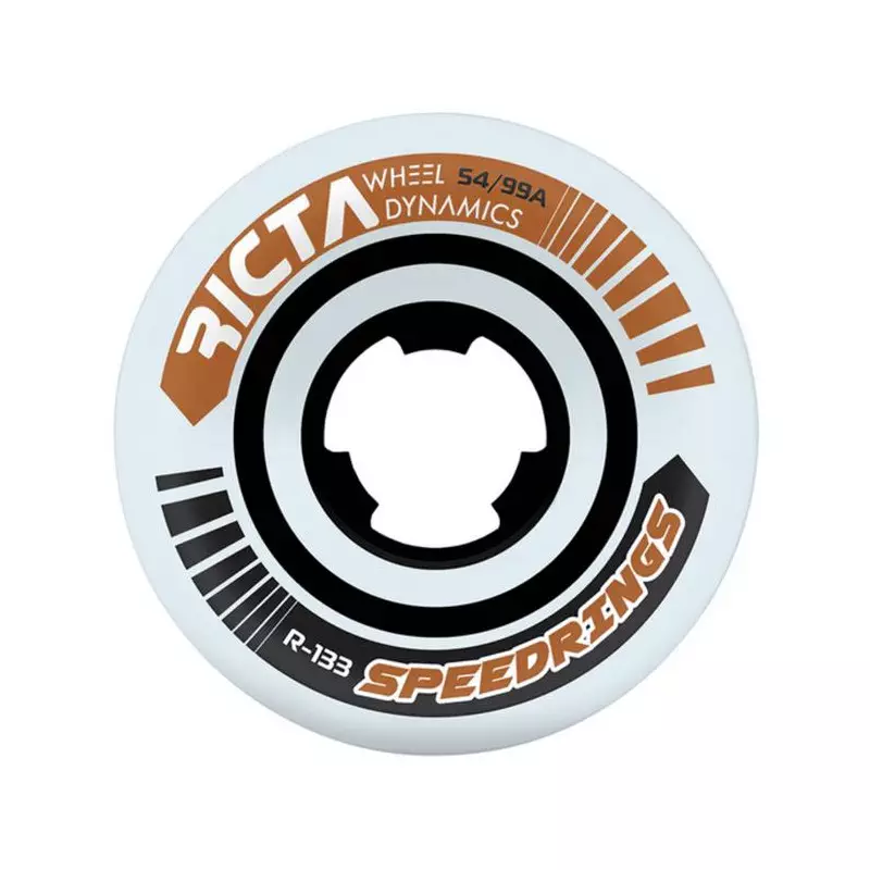 Roues skate RICTA (x4) Speedrings Wide Blanc 99A 54mm
