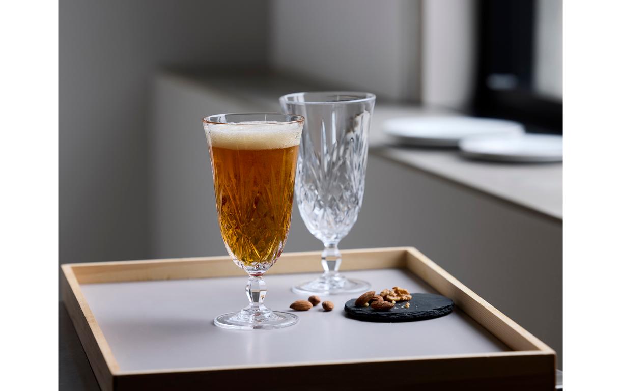 Bierglas Melodia 4 Stück, 40 clBierbecher aus ultraklarem Kristallglas