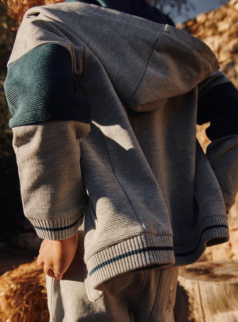 Gilet Gris chiné