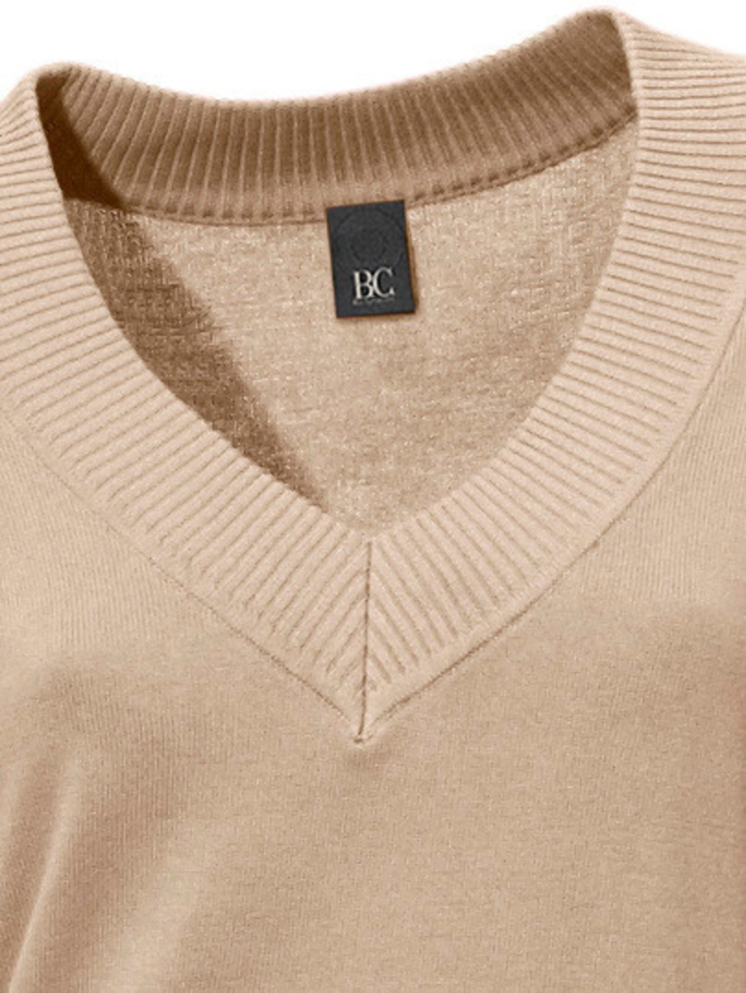 heine V-Pullover in beige