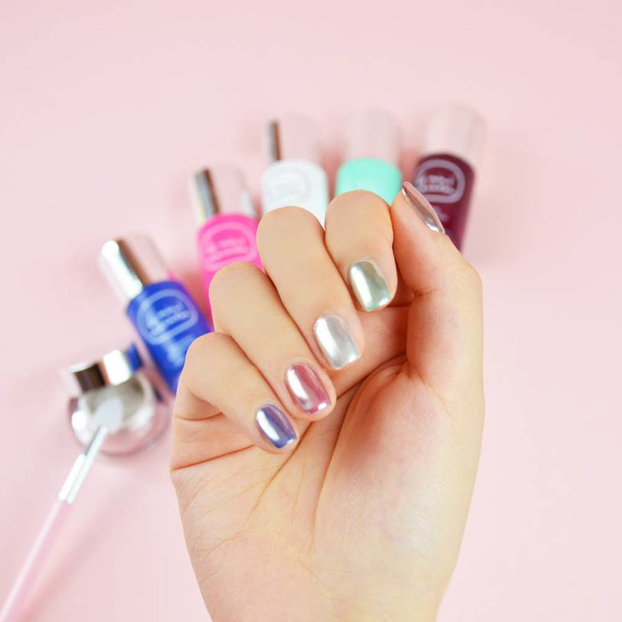 Le Mini Macaron Chrome Manicure Set Le Metallique 5ml