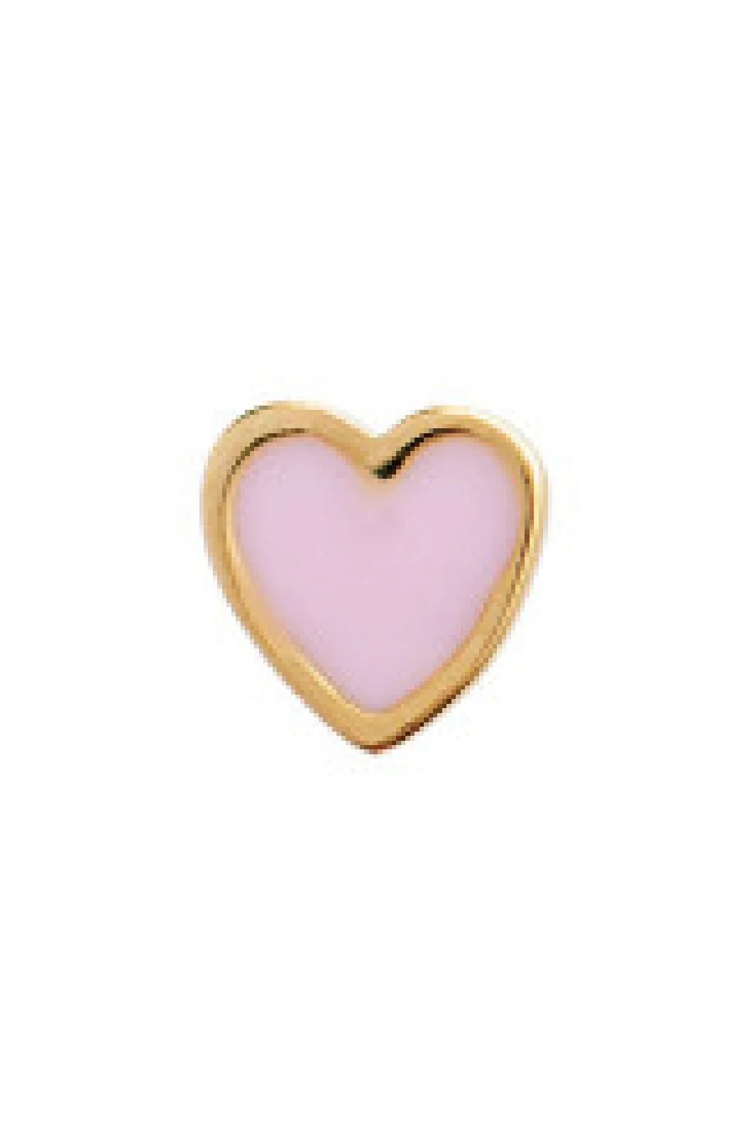 Stine A Petit Love Heart Light Pink Enamel Goldenen
