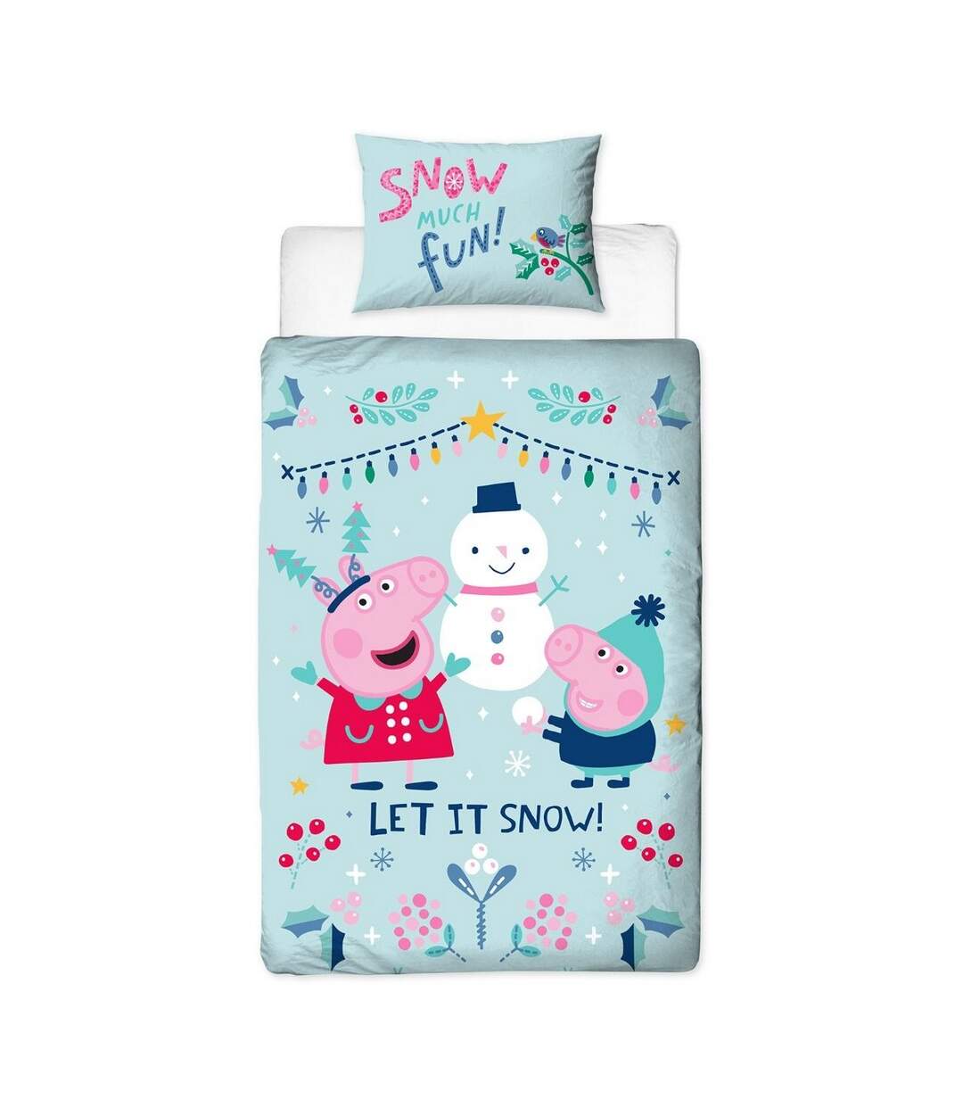Peppa Pig - Parure de lit (Bleu / Bleu) - UTAG1127