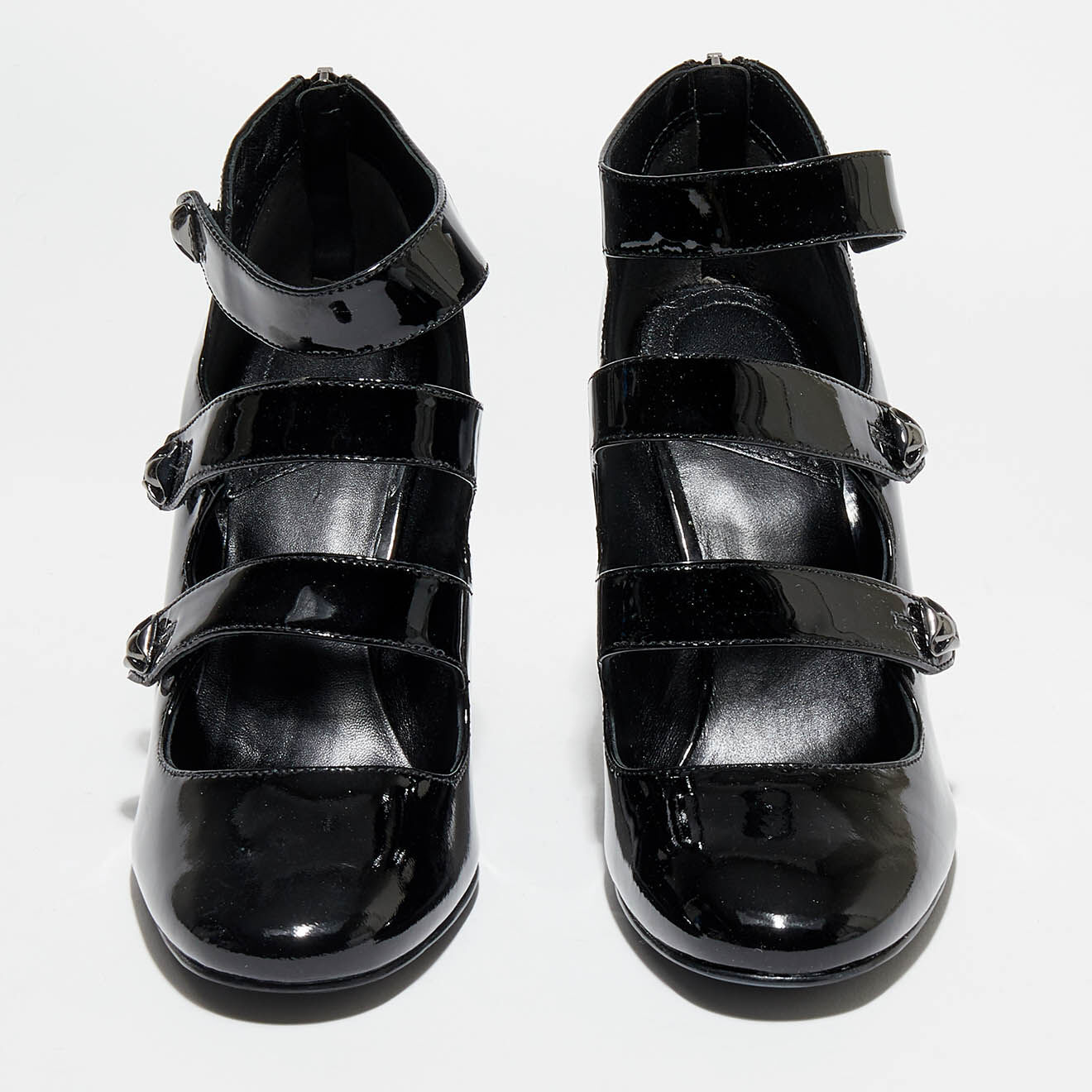 What For Babies en Cuir Verni Vic noires - Talon 9 cm