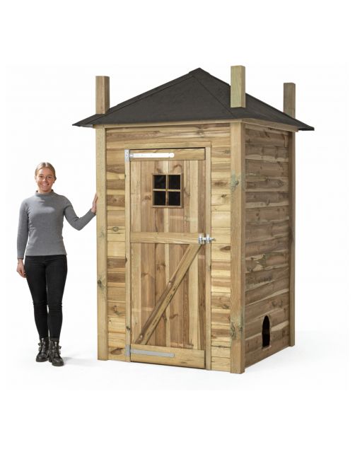 Voldux Hooiberg Eline - Kippenhok - 150x150x235 cm Bruin