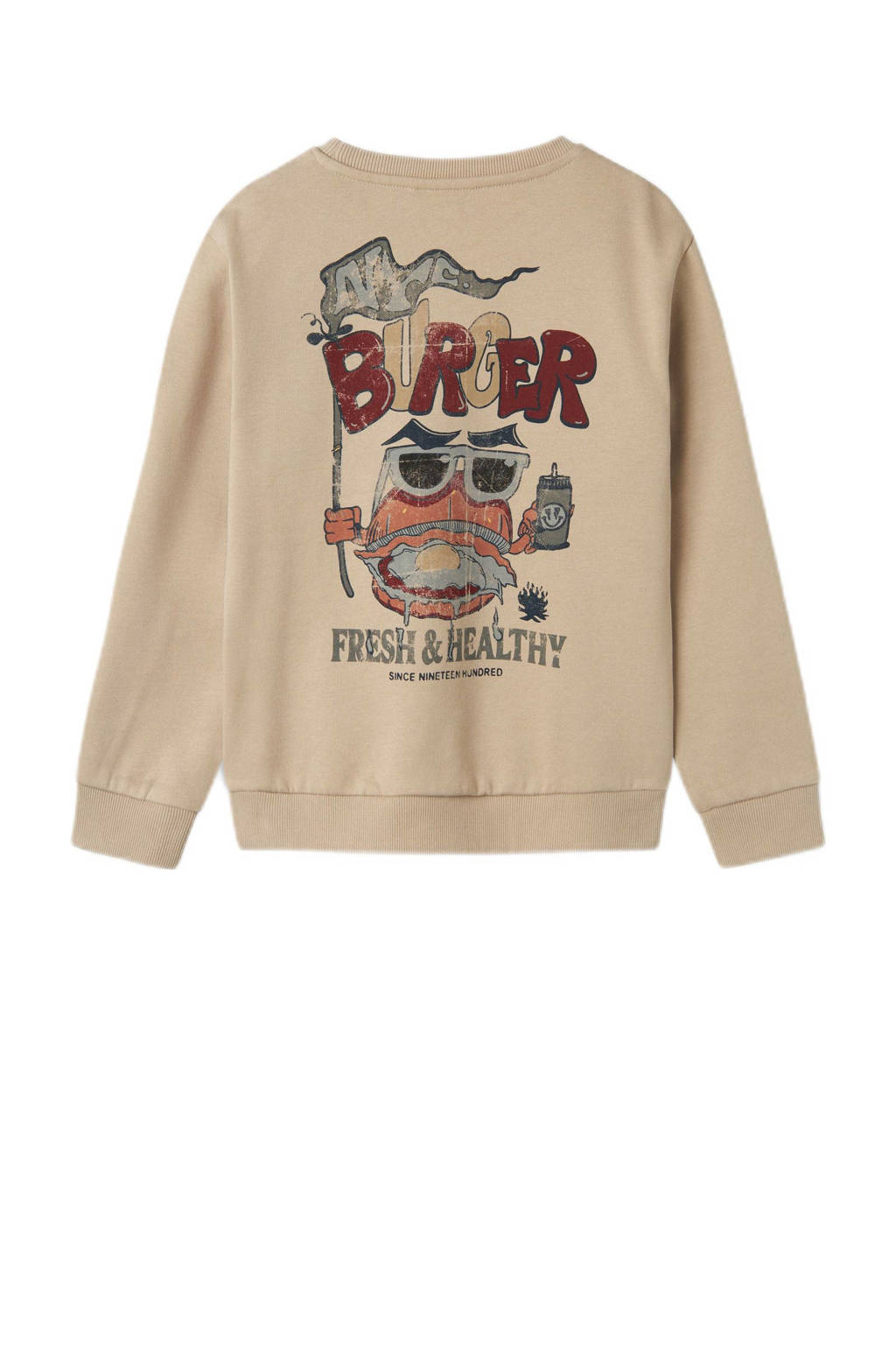 NAME IT sweater lichtbruin