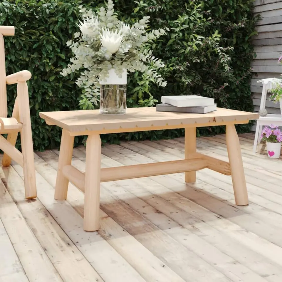 vidaXL - Salontafel - Naturel - Massief vurenhout - 90x50x41 cm