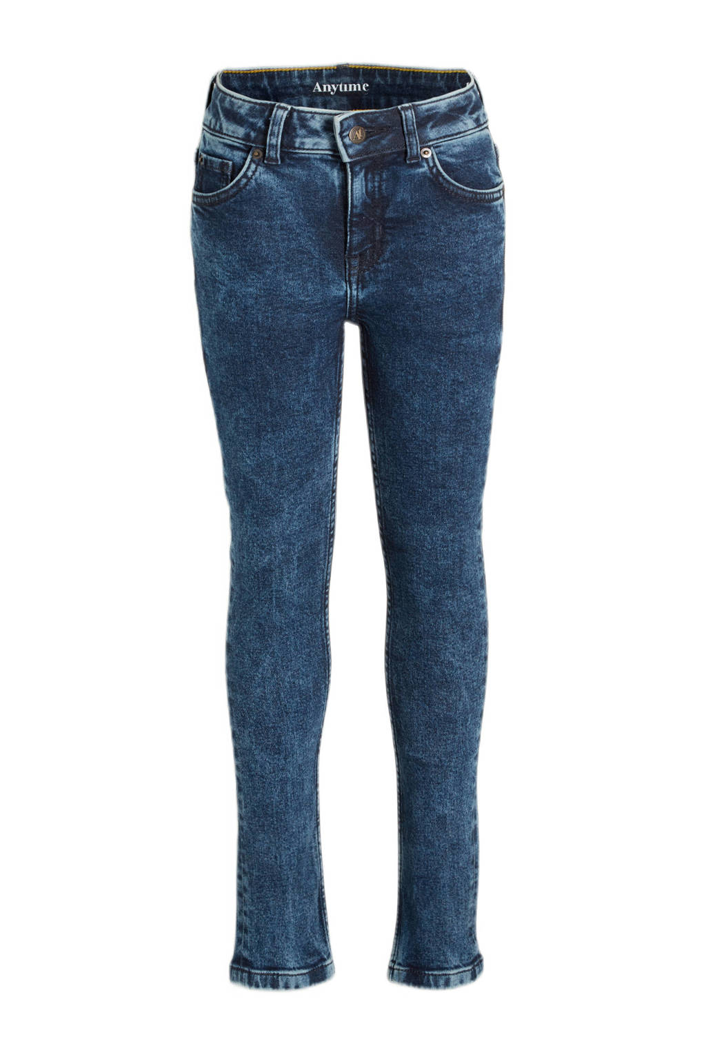 anytime slim fit jeans blauw
