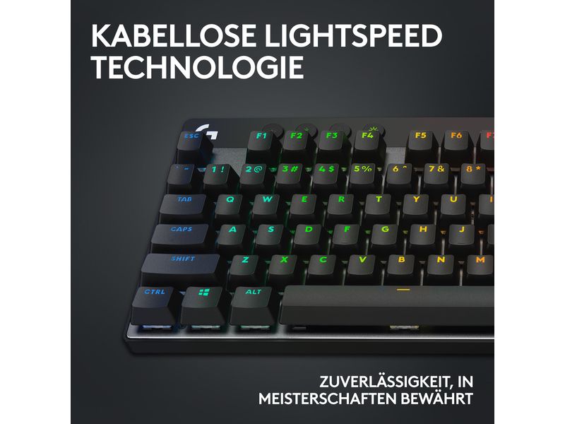 Logitech Gaming-Tastatur PRO X TKL Lightspeed Zuverlässige Gaming-Tastatur für professionelle Ansprüche