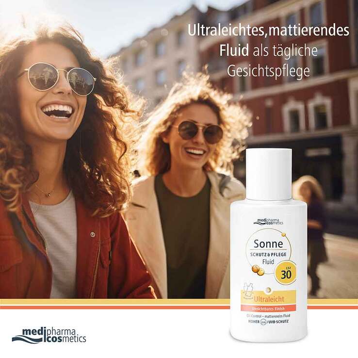 Sonne Schutz & Pflege Fluid ultraleicht LSF 30, 50 ml