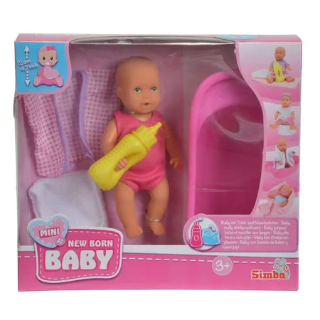 Simba Mini New Born BabySet / Trink-und Nässfunktion, Badewanne