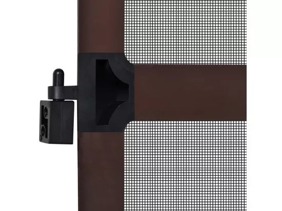 Moustiquaire à charnière pour portes Marron 120x240 cm