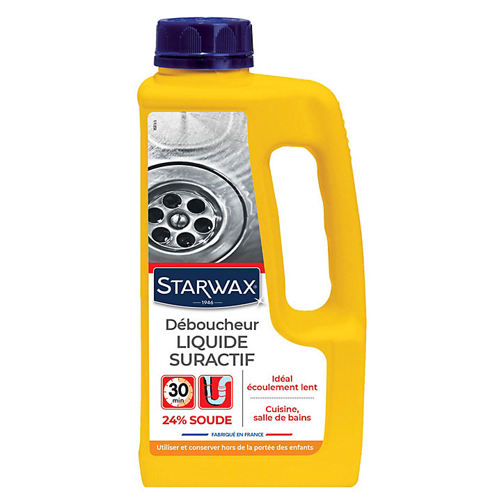 Déboucheur liquide de soude suractif Starwax 1L