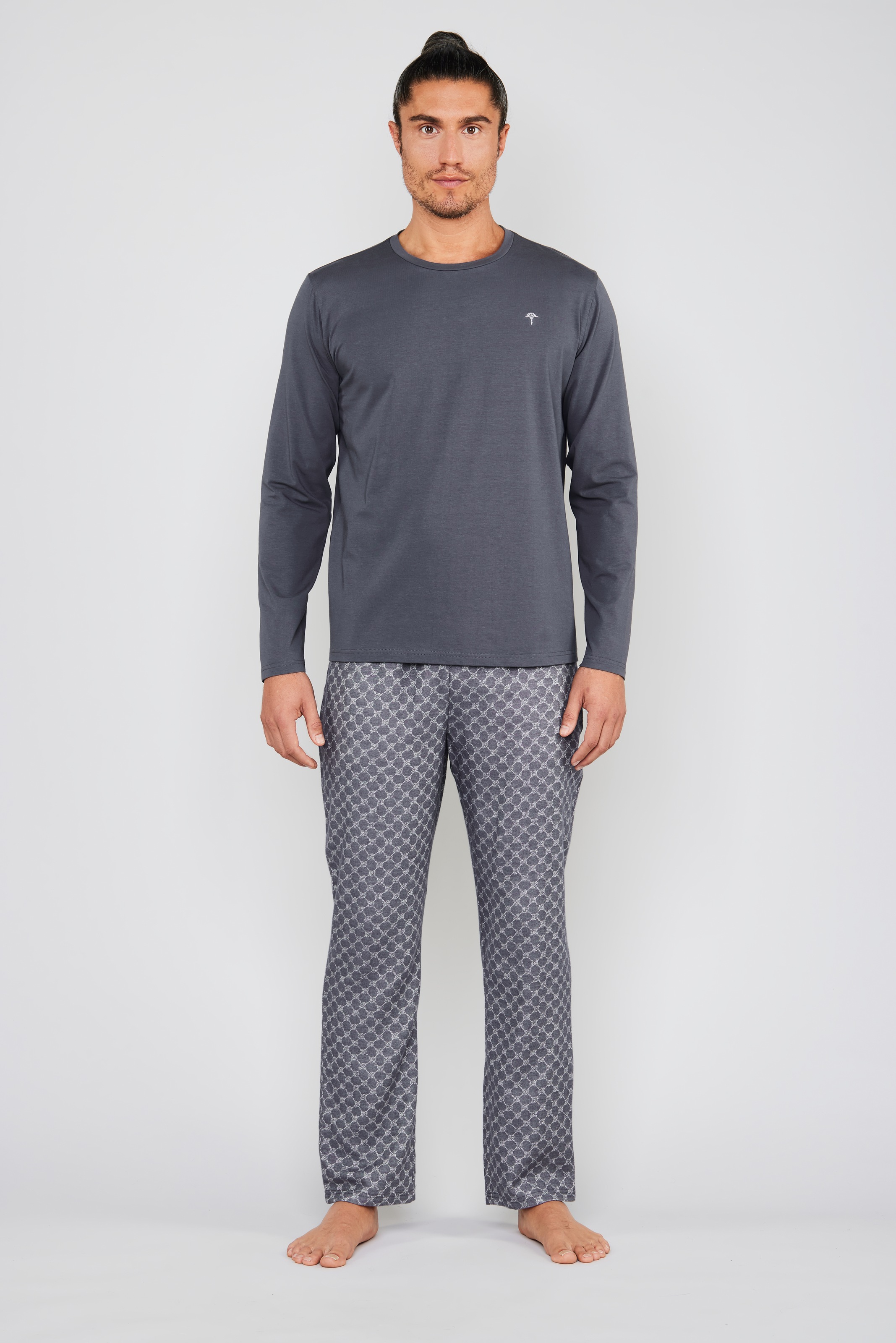 Marc O'Polo Langarmshirt , Rundhalsausschnitt, Langarm, Bauwoll-Mix, Regular Fit