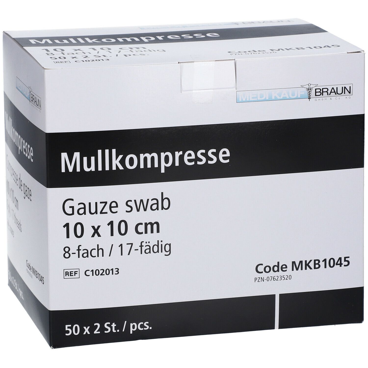 Mullkompressen steril 10 cm x 10 cm 8fach
