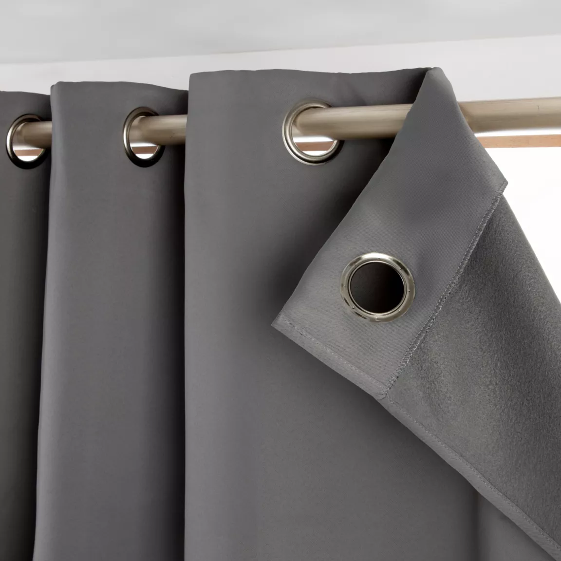 Rideau obscurcissant thermique (140 x 280 cm) Calore Gris anthracite