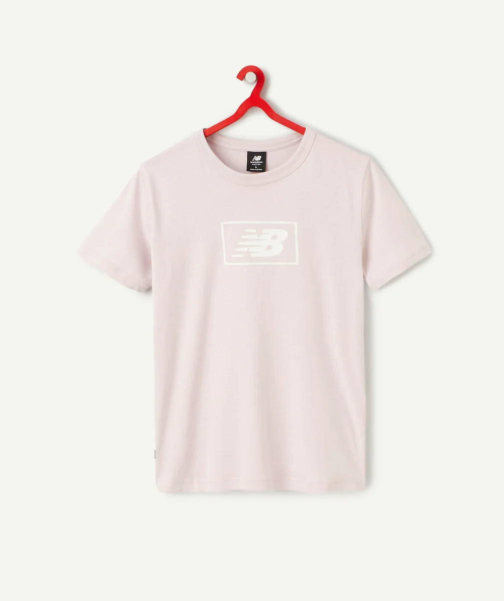 NEW BALANCETEE-SHIRT MANCHES COURTES ROSE PÂLE ESSENTIALS ENFANTS