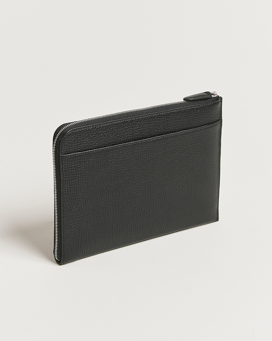 Smythson Ludlow Flat Organiser Pouch Black