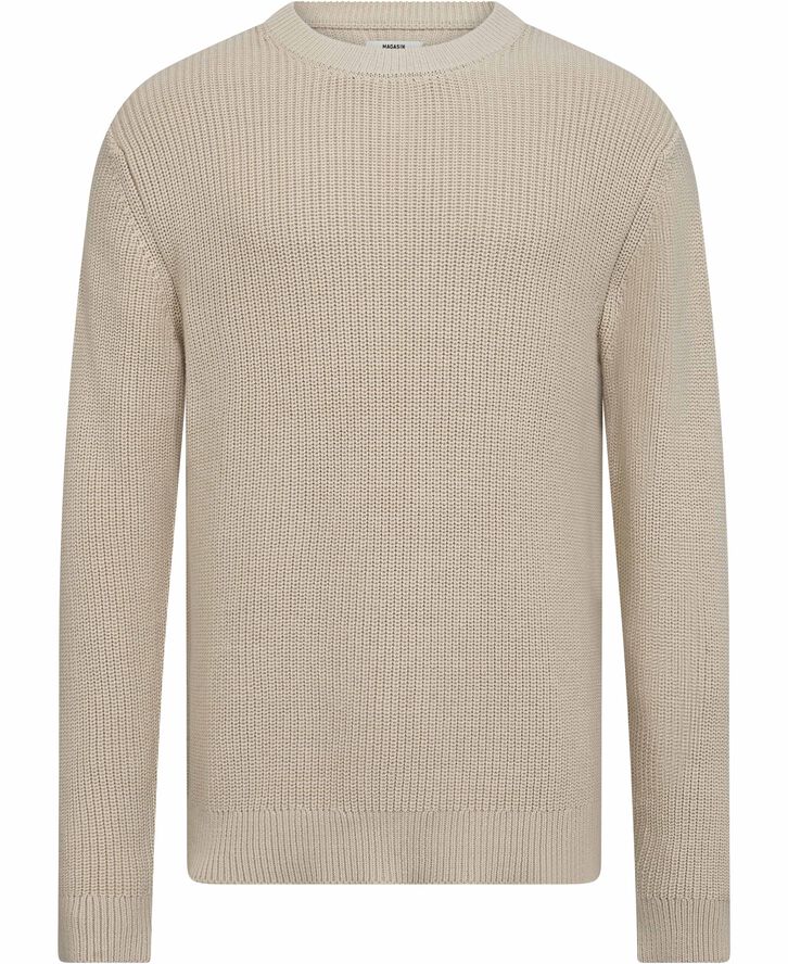 Magasin du Nord Collection Nylan fishermans knit pullover - Organic GOTS Rainy day