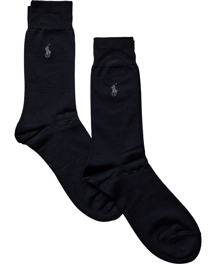 Polo Ralph Lauren Flat-Knit Sock 2-Pack Navy