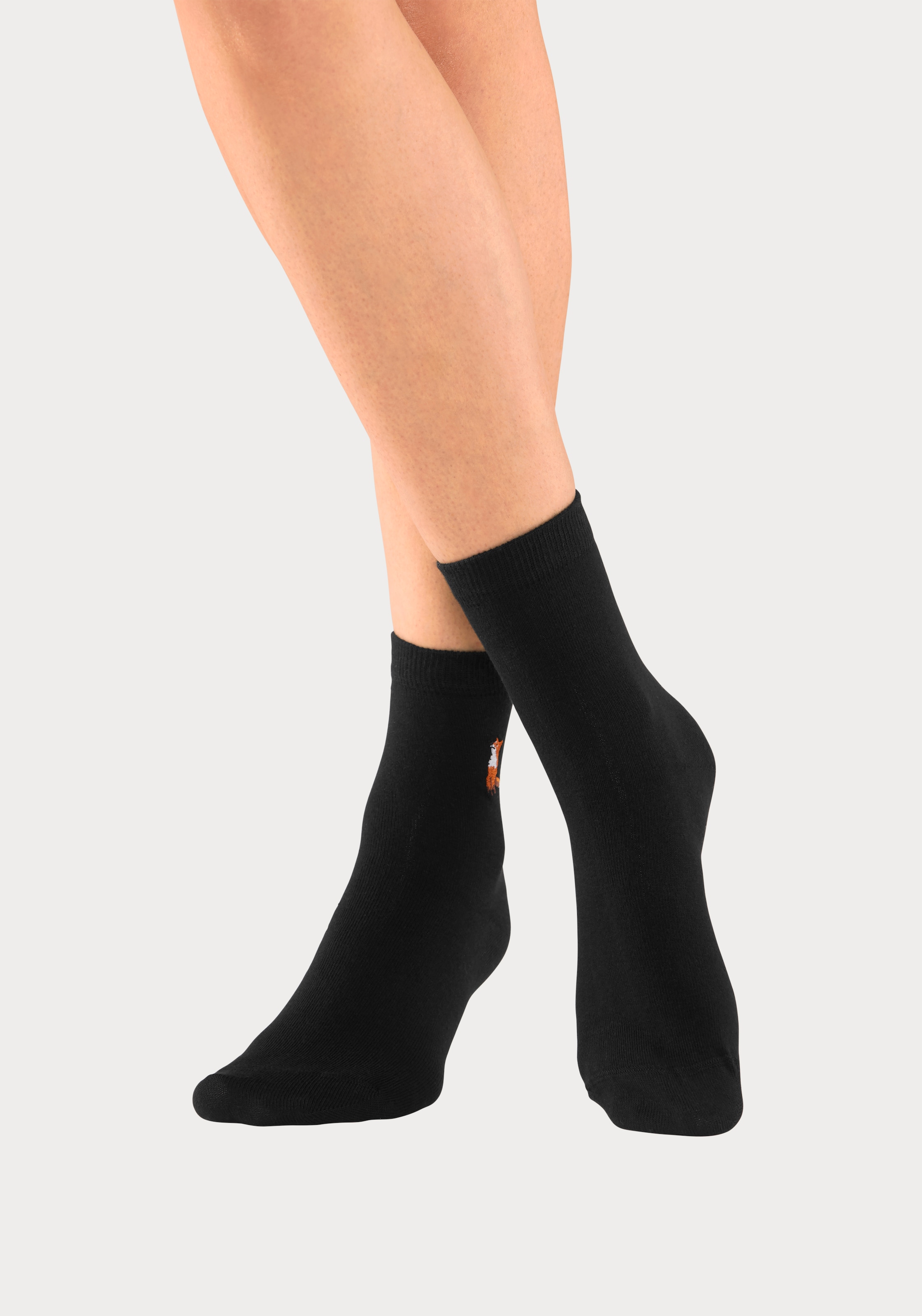 H.I.S Socken Packung, 5 Stk. tlg. mit hochwertiger Stickerei