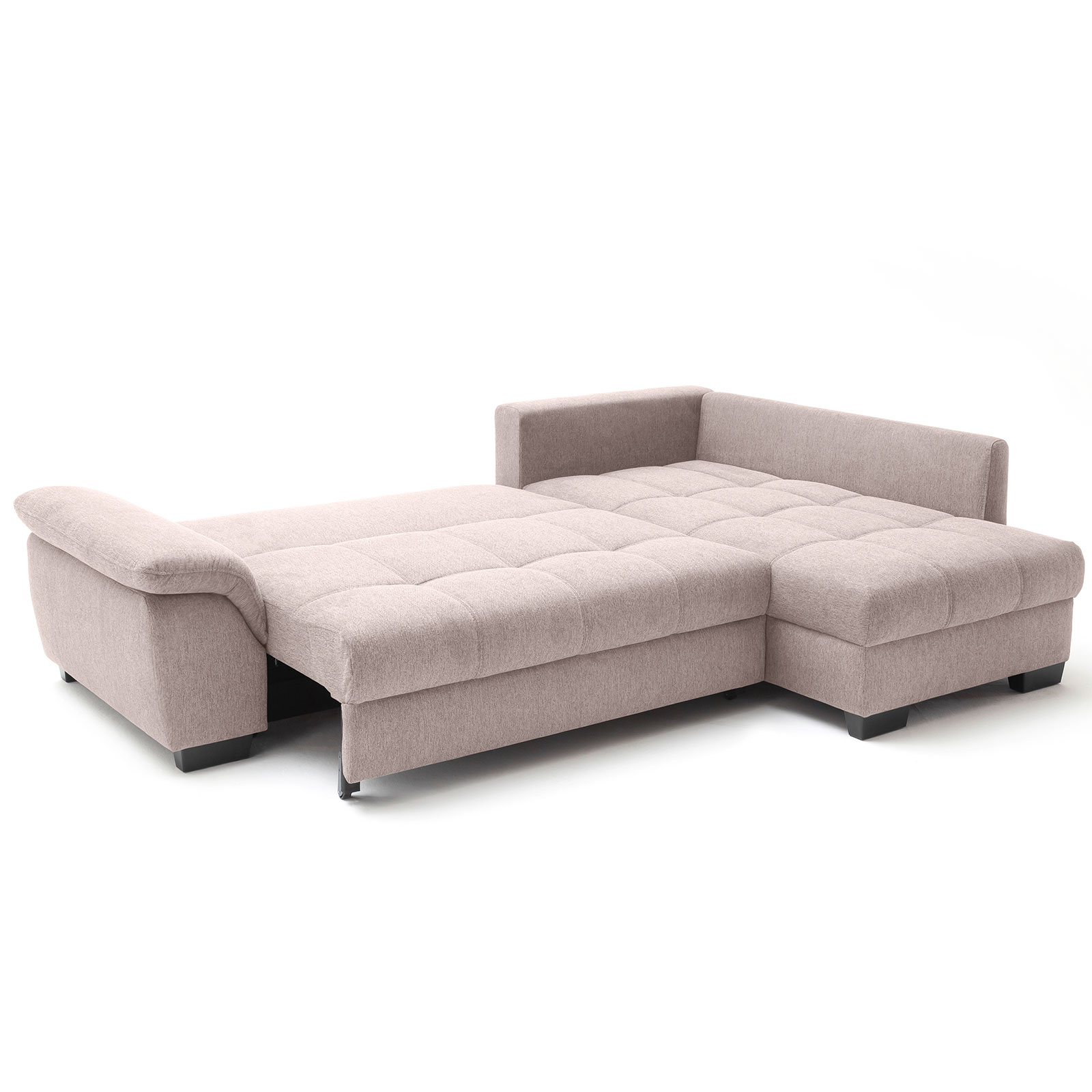 Ecksofa - taupe - Boxspringaufbau - Dauerschläfer