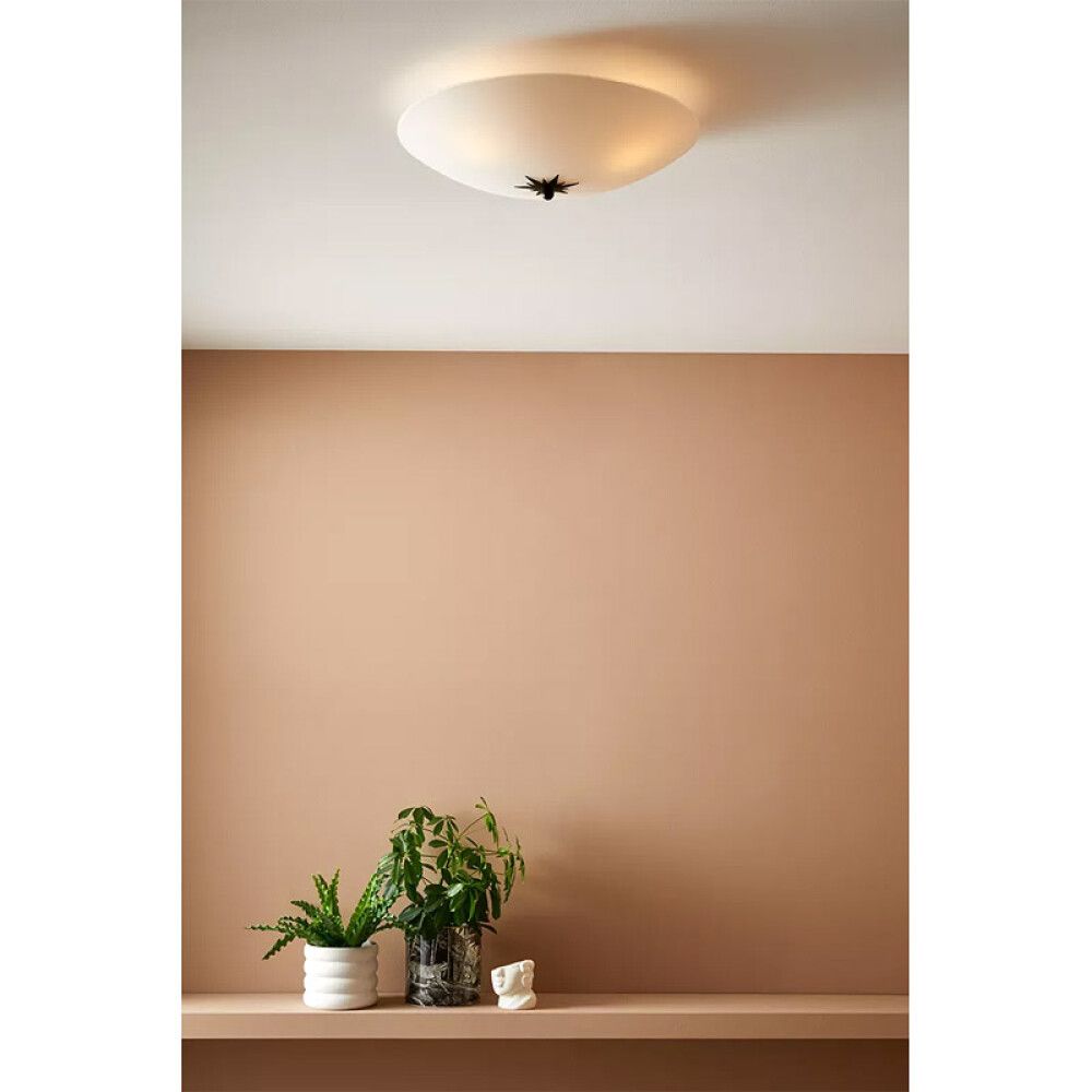 PLAFOND MARKSLÖJD ROSE 43CM HVIT/SVART