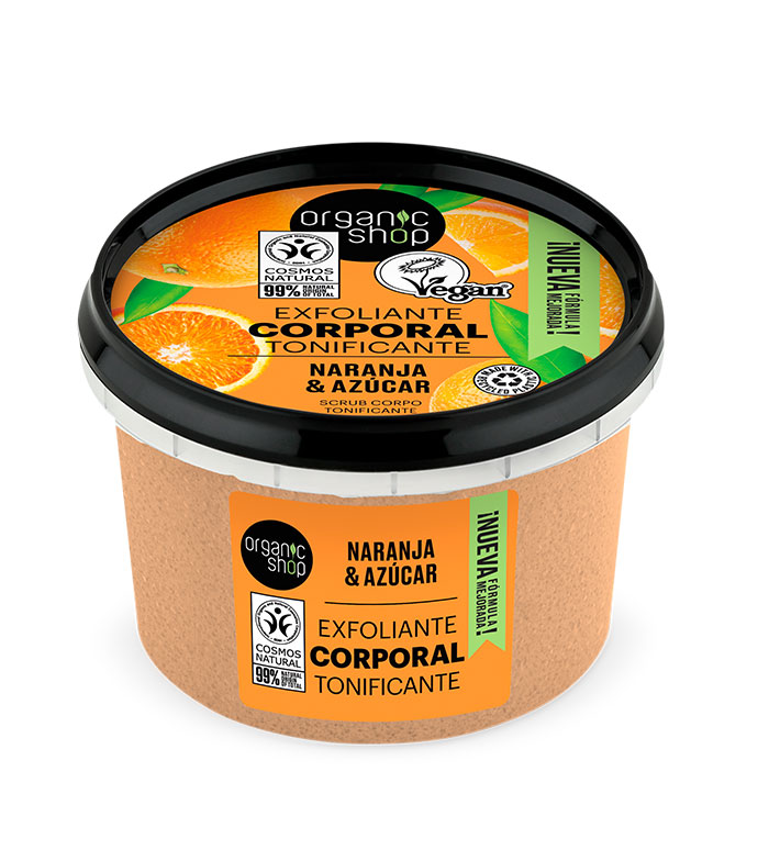 Organic Shop - Esfoliante Corporal Tonificante - Laranja e Açúcar Orgânicos