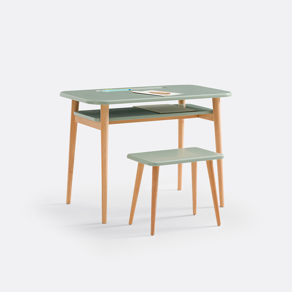 LA REDOUTE INTERIEURS<br>Mesa + sofá, estilo escolar, Jimi