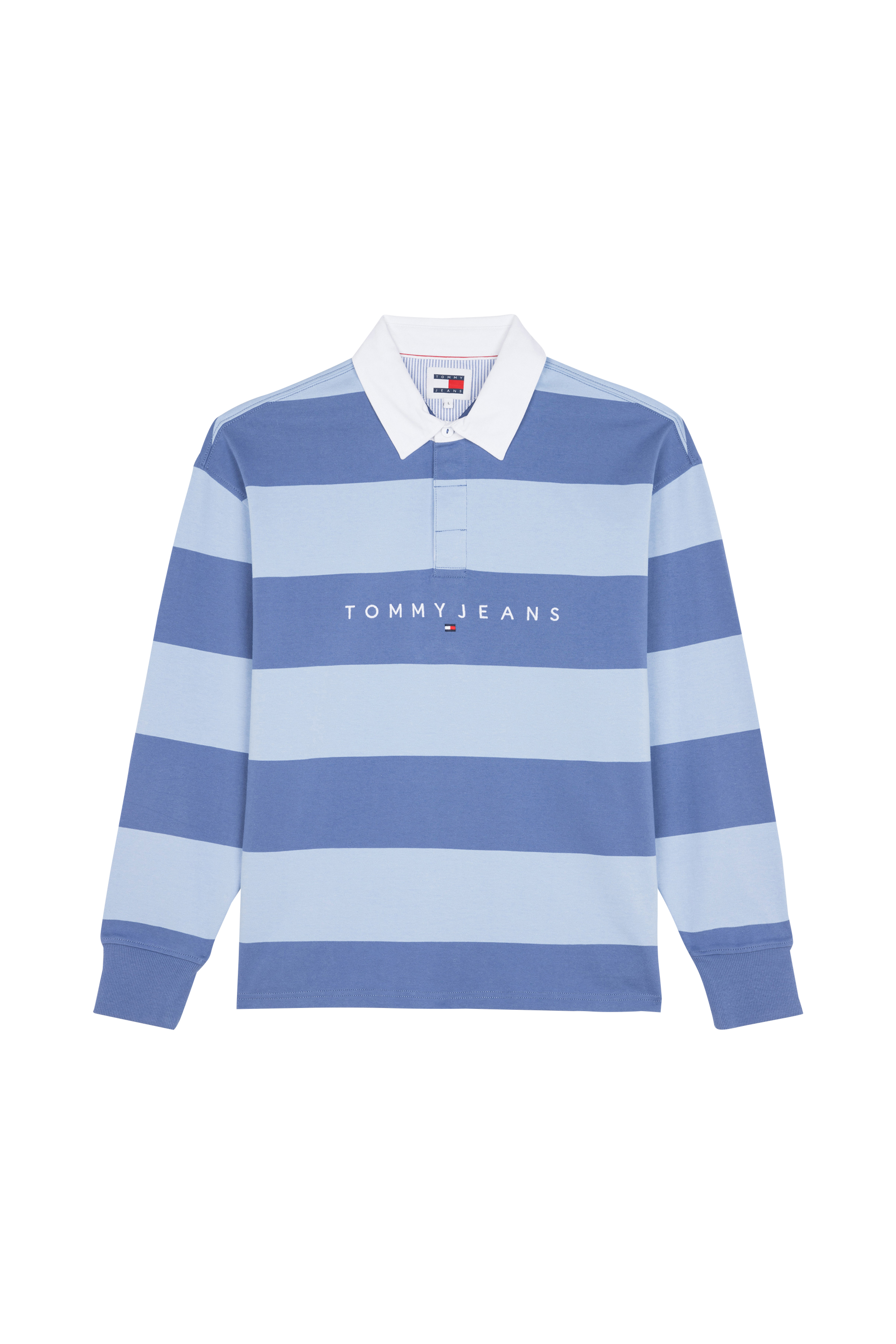 TOMMY JEANS Polo TJM RLX LINEAR STRIP Bleu
