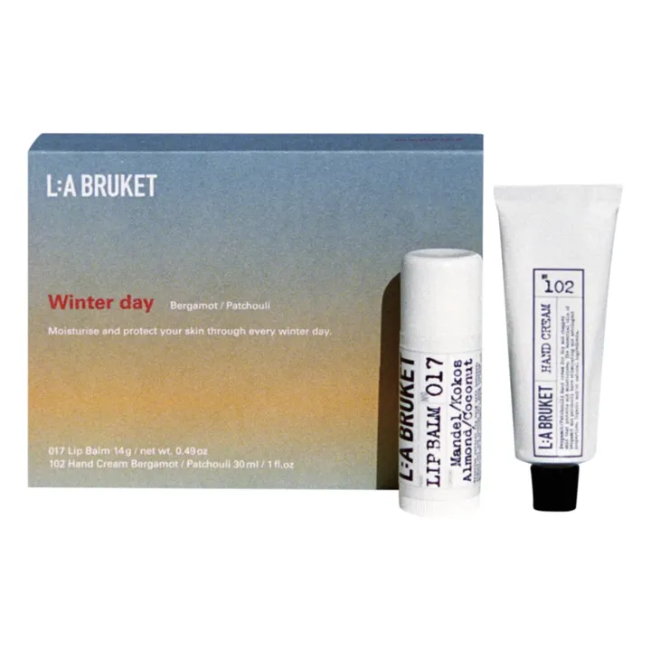L:A BRUKET Coffret Winter Day duo lèvres & mains 017 & 102