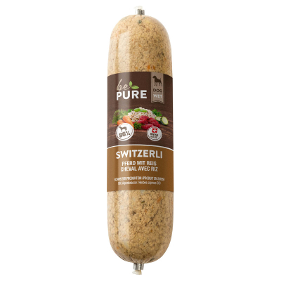 bePure Hundefutter Switzerli Pferd mit Reis