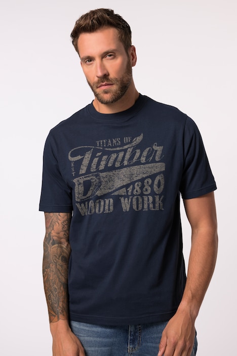 JP 1880 T-Shirt, Workwear, Halbarm, großer Print, bis 8 XL