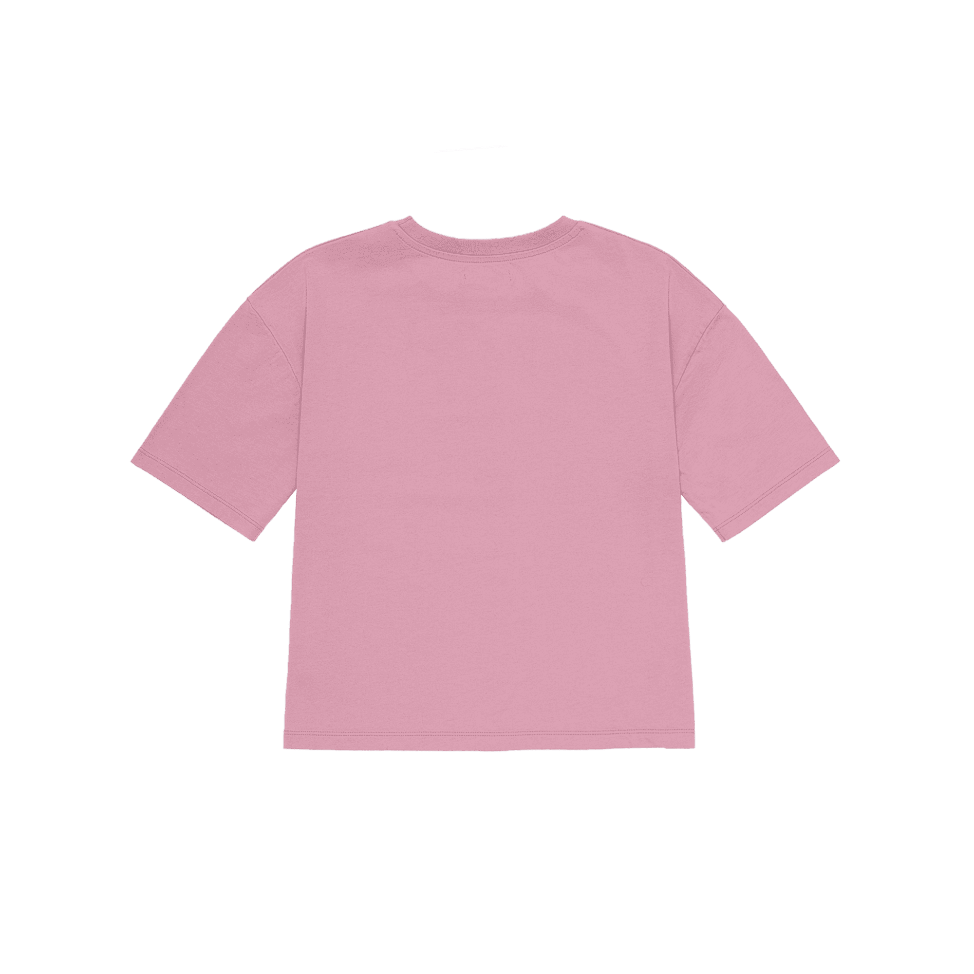 AMARA - Tee-shirt ample col rond en coton | Rose